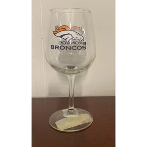 Denver Broncos,12oz Game Day Stemmed Wine Glass, Officially Licensed NFL Product